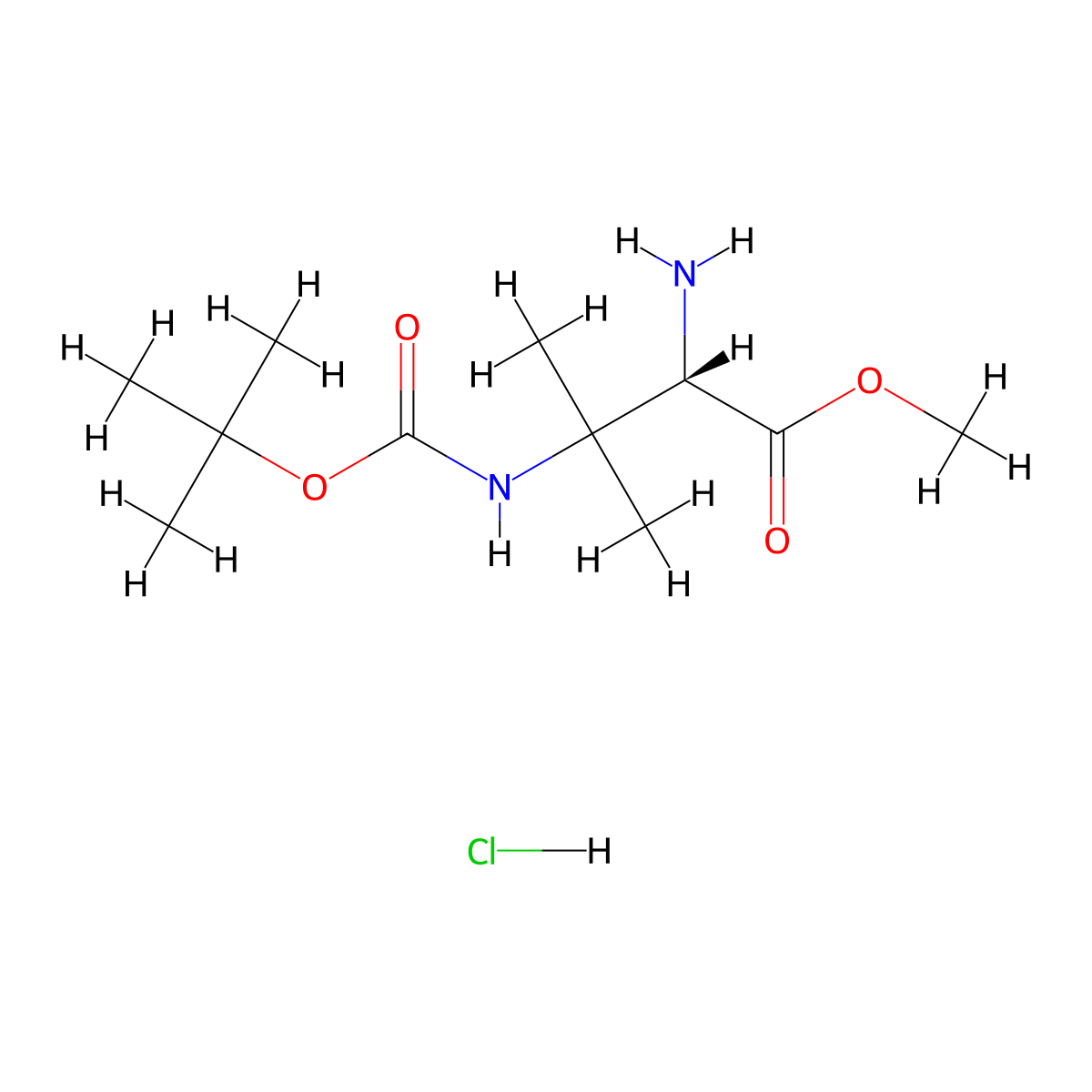 L-Valine, 3-[[(1,1-dimethylethoxy)carbonyl]amino]-, methyl ester, hydrochloride (1:1) molecular structure, CAS 1093192-08-5