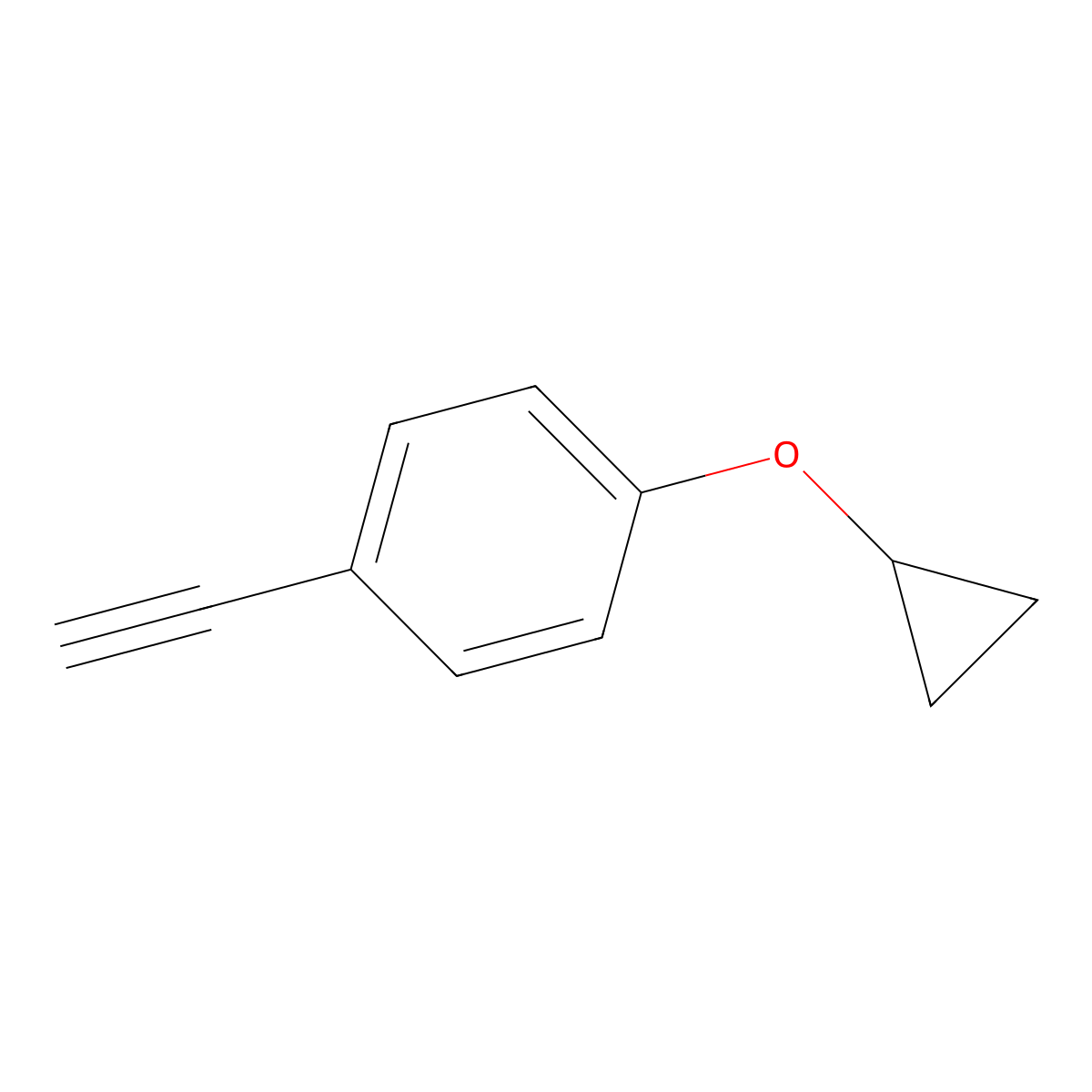 1-Cyclopropoxy-4-ethynyl-benzene molecular structure, CAS 1093192-48-3