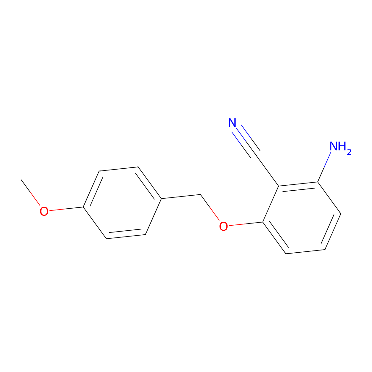 2-Amino-6-(4-methoxybenzyloxy)benzonitrile molecular structure, CAS 1093203-81-6