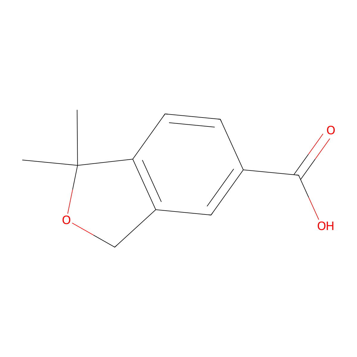 1,1-Dimethyl-1,3-dihydro-2-benzofuran-5-carboxylic acid molecular structure, CAS 1093214-59-5
