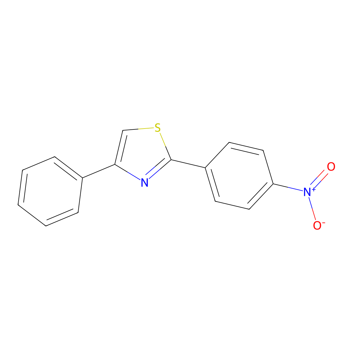 2-(4-Nitrophenyl)-4-phenylthiazole molecular structure, CAS 1093215-83-8