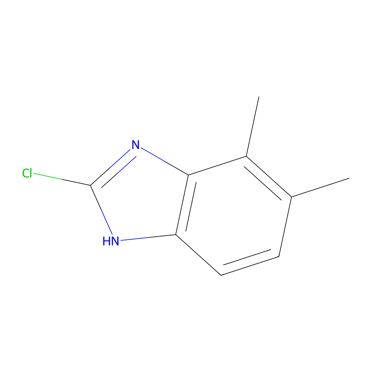 2-Chloro-4,5-dimethyl-1H-benzimidazole molecular structure, CAS 1093231-04-9