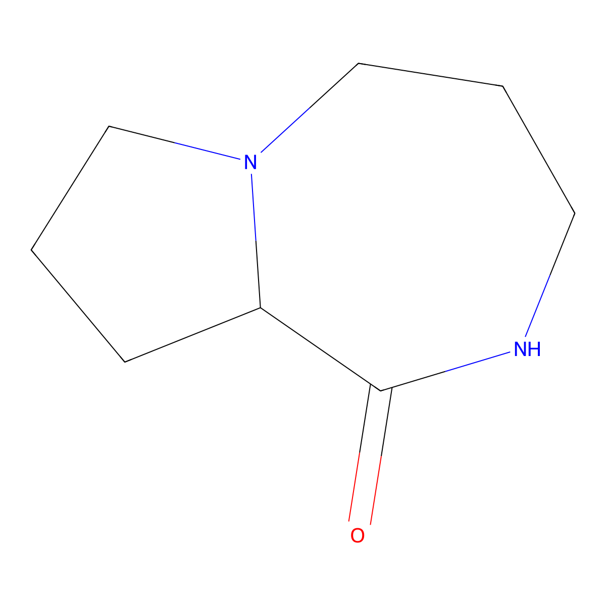 octahydro-1H-pyrrolo[1,2-a][1,4]diazepin-1-one molecular structure, CAS 109324-81-4