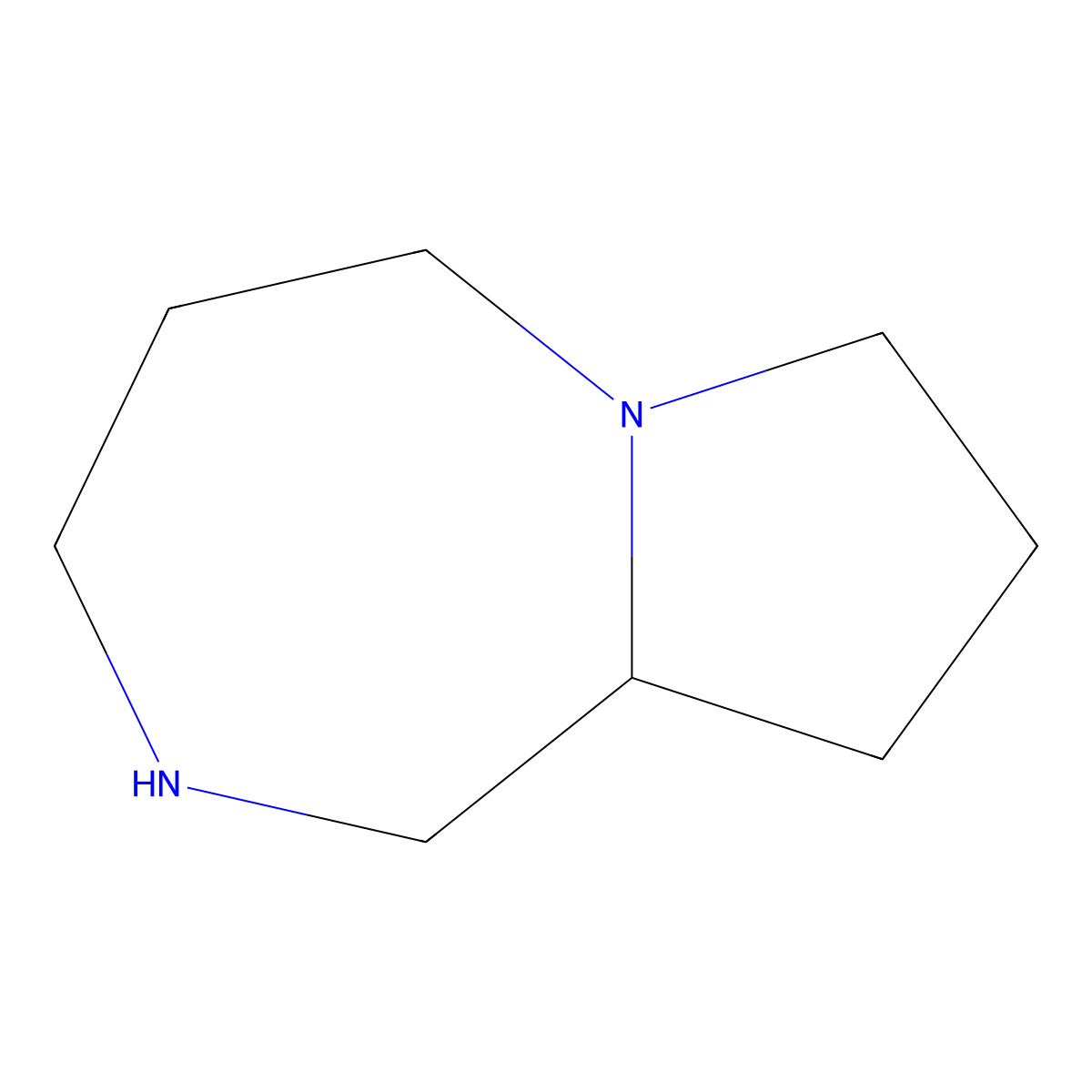octahydro-1H-pyrrolo[1,2-a][1,4]diazepine molecular structure, CAS 109324-83-6