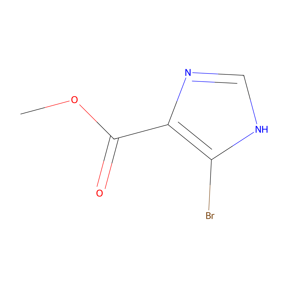 Methyl 5-bromo-1H-imidazole-4-carboxylate molecular structure, CAS 1093261-46-1