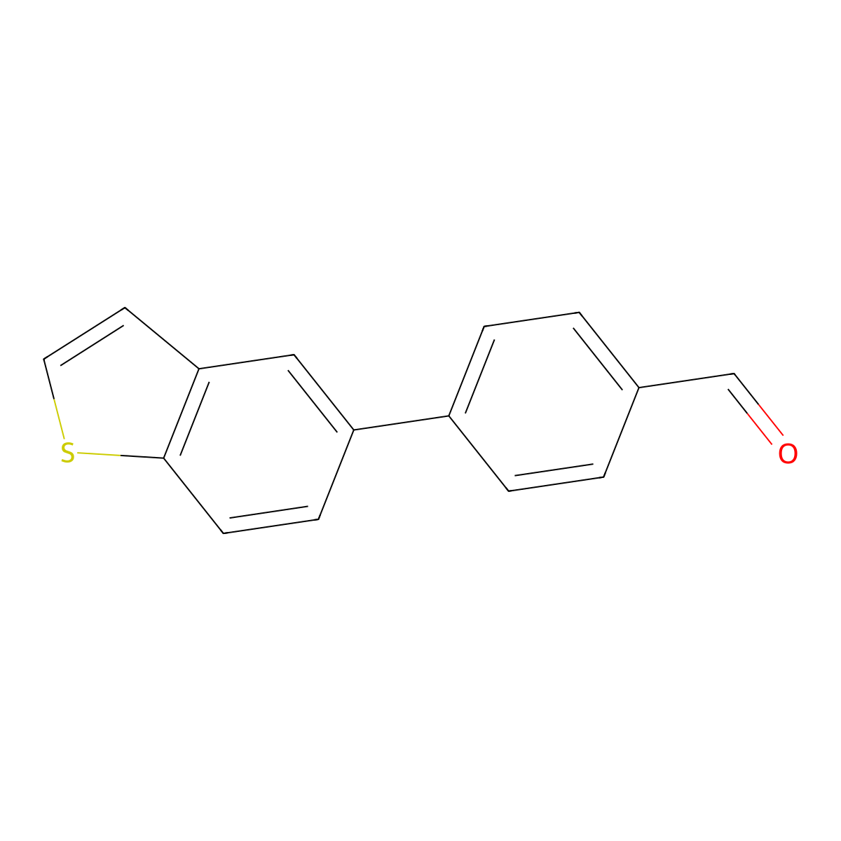 4-(1-Benzothiophen-5-yl)benzaldehyde molecular structure, CAS 1093281-32-3