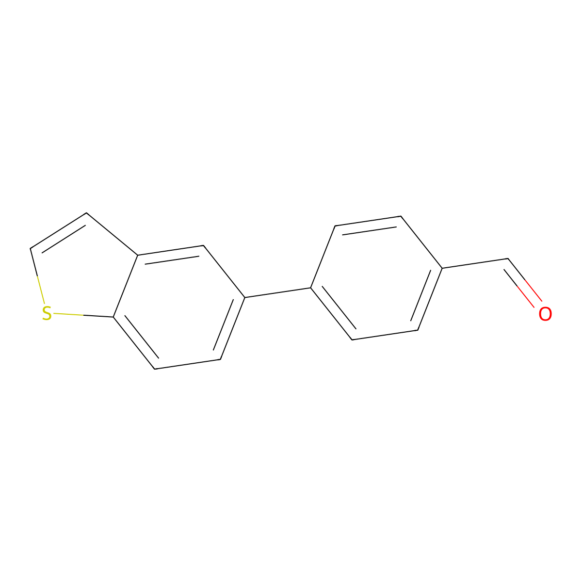 4-(1-Benzothiophen-5-yl)benzaldehyde molecular structure, CAS 1093281-32-3