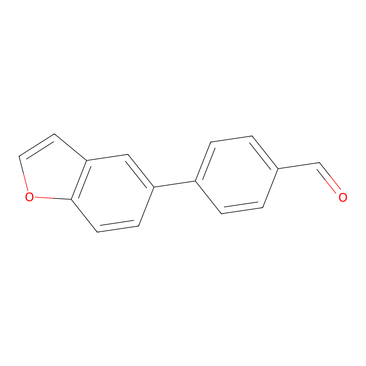 4-(1-Benzofuran-5-yl)benzaldehyde molecular structure, CAS 1093281-33-4