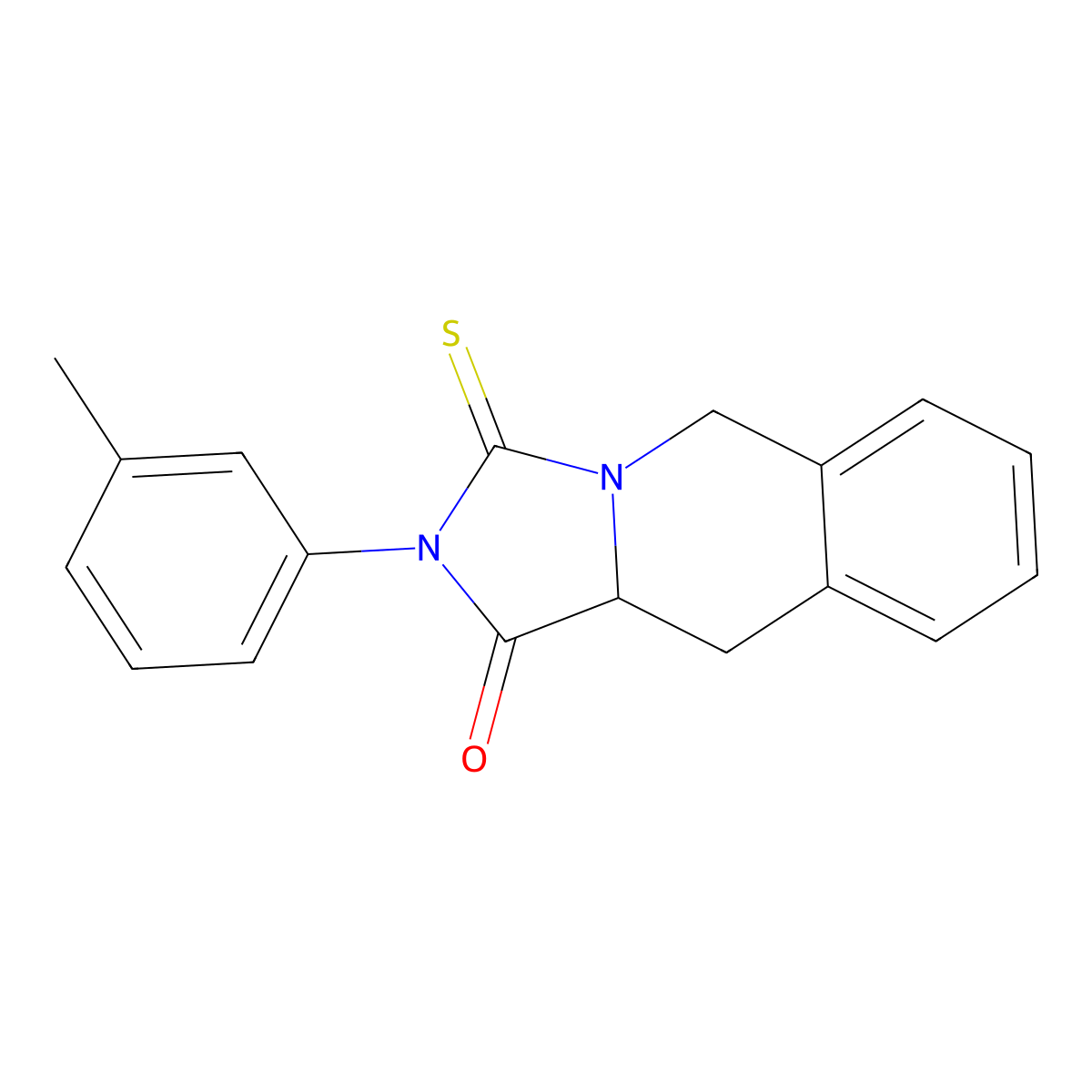 2-(3-methylphenyl)-3-sulfanylidene-10,10a-dihydro-5H-imidazo[1,5-b]isoquinolin-1-one molecular structure, CAS 1093347-39-7
