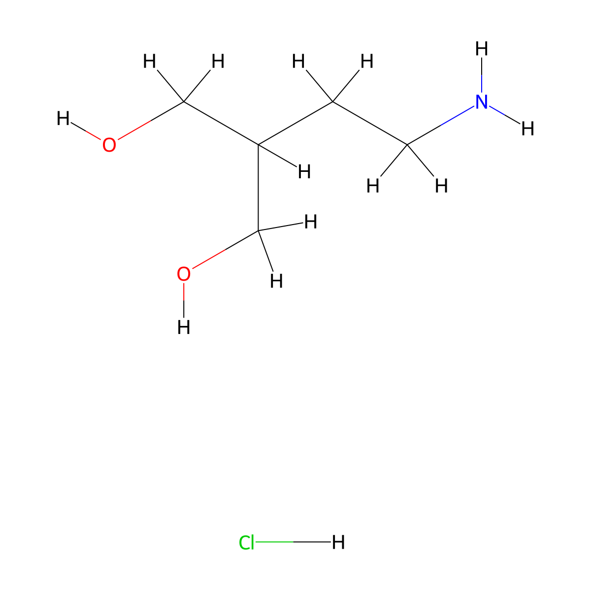 2-(2-Aminoethyl)propane-1,3-diol Hydrochloride molecular structure, CAS 1093350-27-6