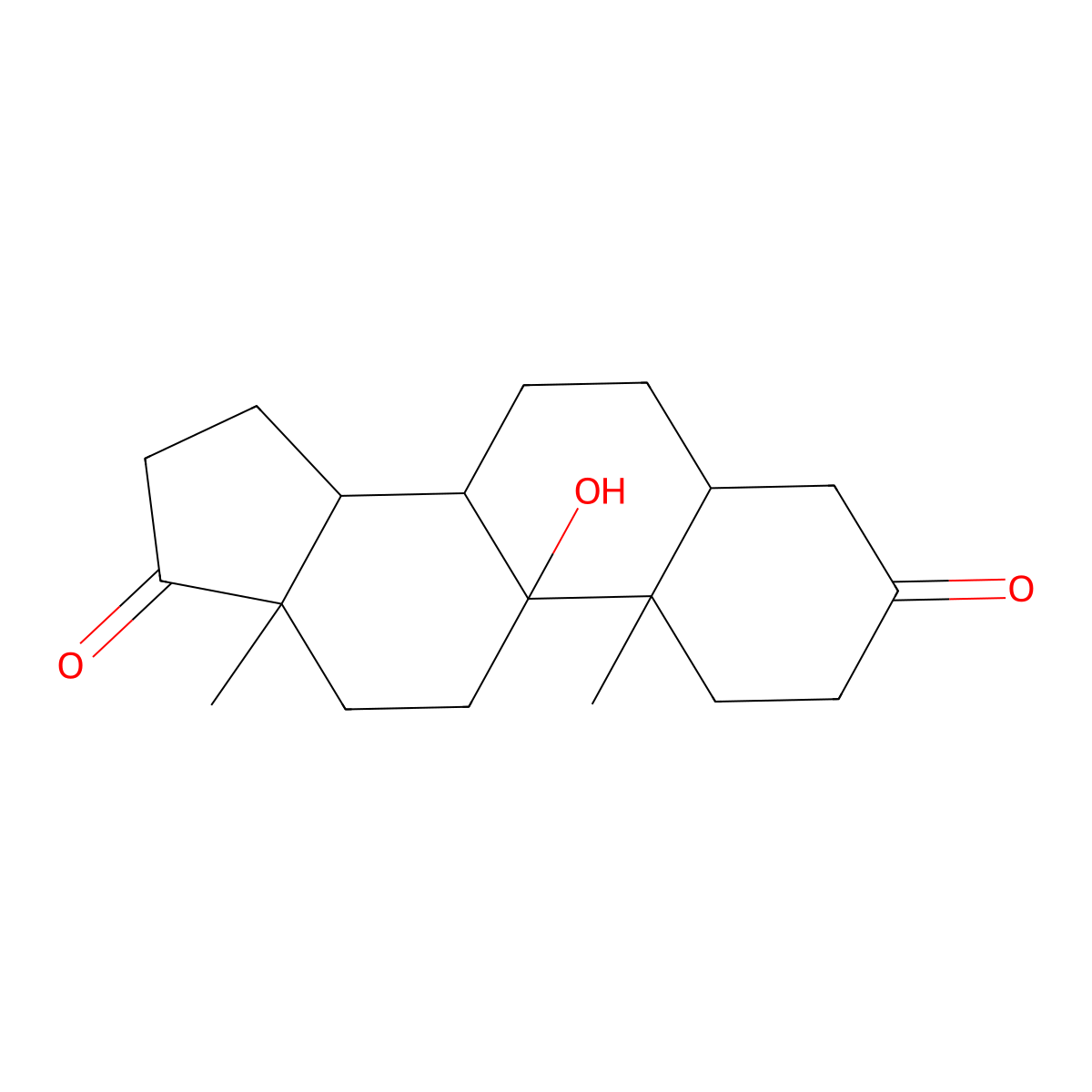 (5R,8S,9R,10S,13S,14S)-9-Hydroxy-10,13-dimethyltetradecahydro-3H-cyclopenta[A]phenanthrene-3,17(2H)-dione molecular structure, CAS 1093397-61-5