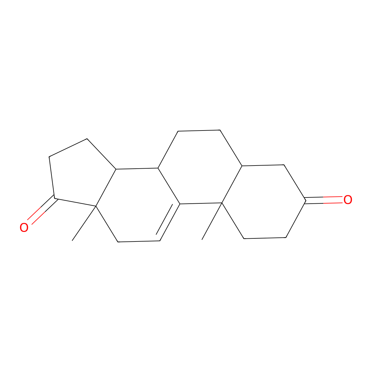 (5R,8S,10S,13S,14S)-10,13-Dimethyl-1,4,5,6,7,8,10,12,13,14,15,16-dodecahydro-3H-cyclopenta[A]phenanthrene-3,17(2H)-dione molecular structure, CAS 1093397-63-7