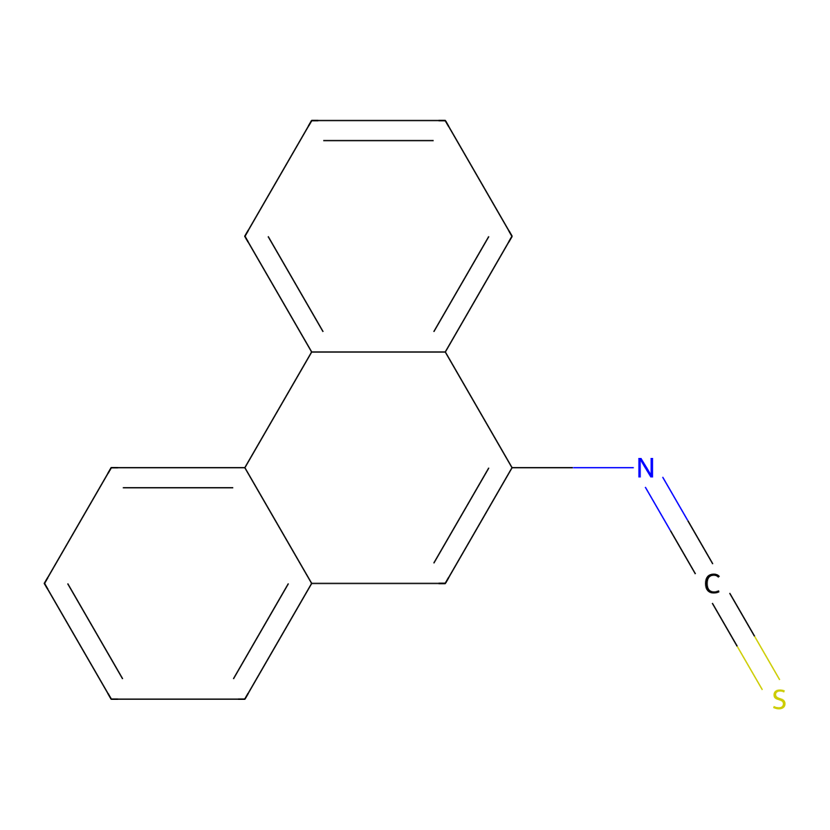9-Phenanthryl isothiocyanate molecular structure, CAS 109340-63-8