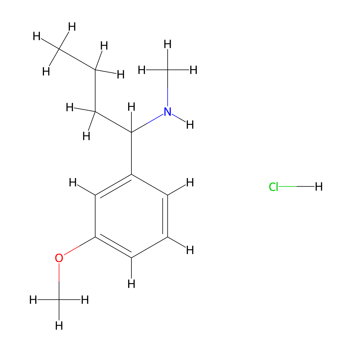[1-(3-Methoxyphenyl)butyl]methylamine hydrochloride molecular structure, CAS 1093405-61-8