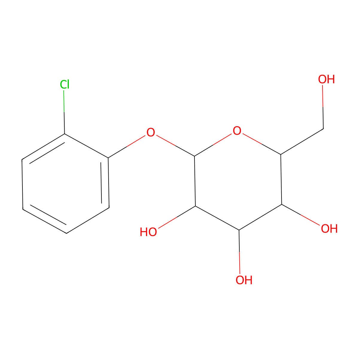 2-(2-Chlorophenoxy)-6-(hydroxymethyl)oxane-3,4,5-triol molecular structure, CAS 1093407-49-8