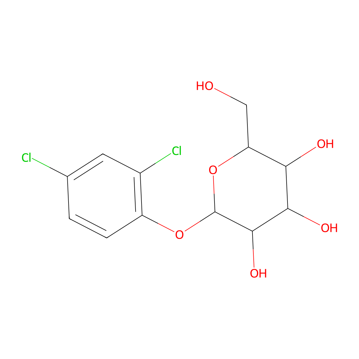 2,4-Dichlorophenyl hexopyranoside molecular structure, CAS 1093407-51-2