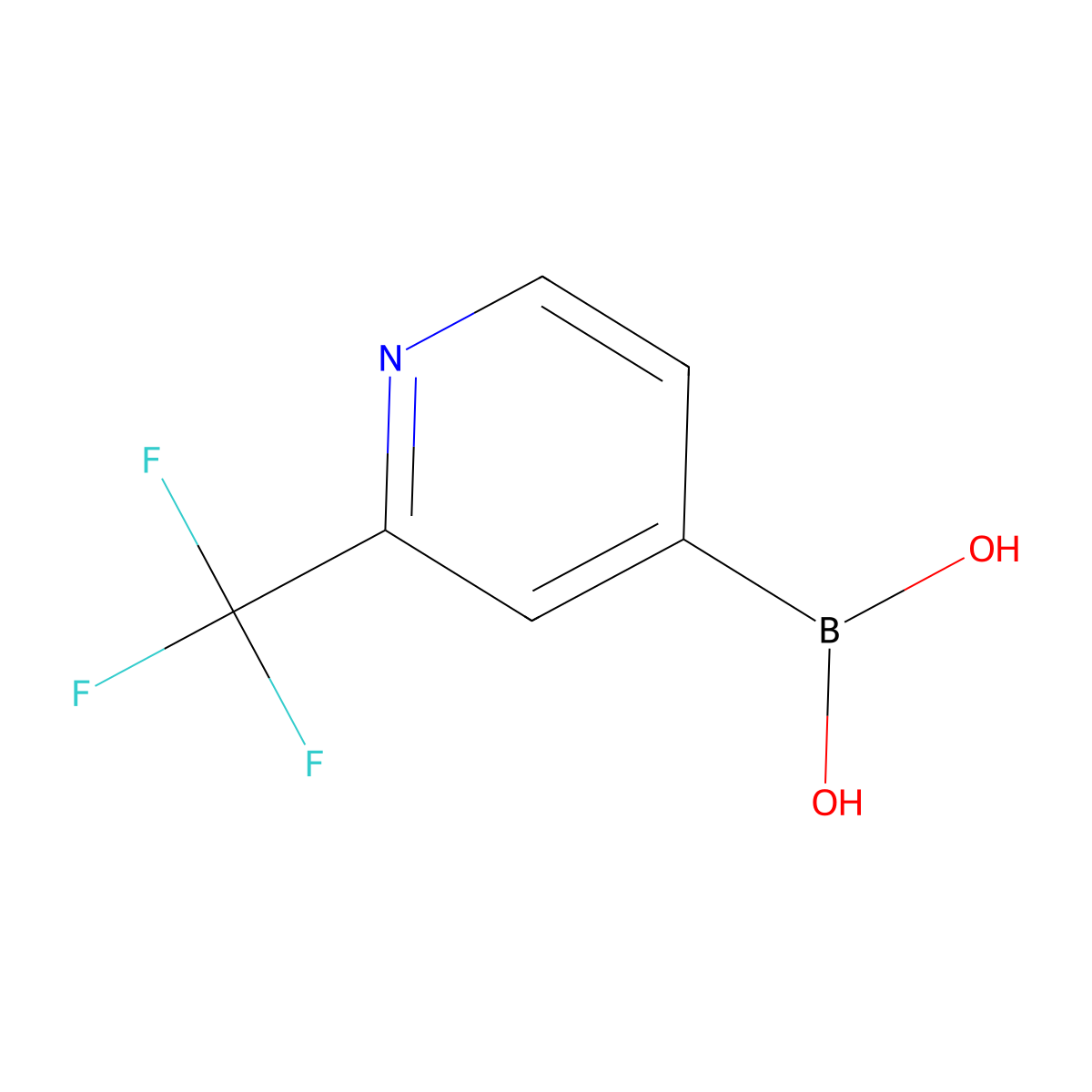 2-(Trifluoromethyl)pyridine-4-boronic acid molecular structure, CAS 1093407-58-9