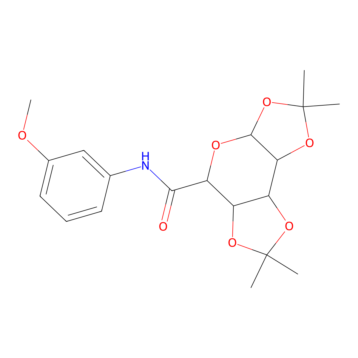 N-(3-methoxyphenyl)-4,4,11,11-tetramethyl-3,5,7,10,12-pentaoxatricyclo[7.3.0.0^{2,6}]dodecane-8-carboxamide molecular structure, CAS 1093407-67-0
