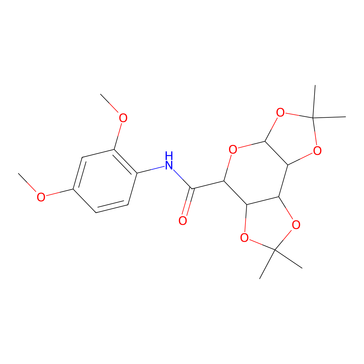 N-(2,4-dimethoxyphenyl)-4,4,11,11-tetramethyl-3,5,7,10,12-pentaoxatricyclo[7.3.0.0^{2,6}]dodecane-8-carboxamide molecular structure, CAS 1093407-96-5