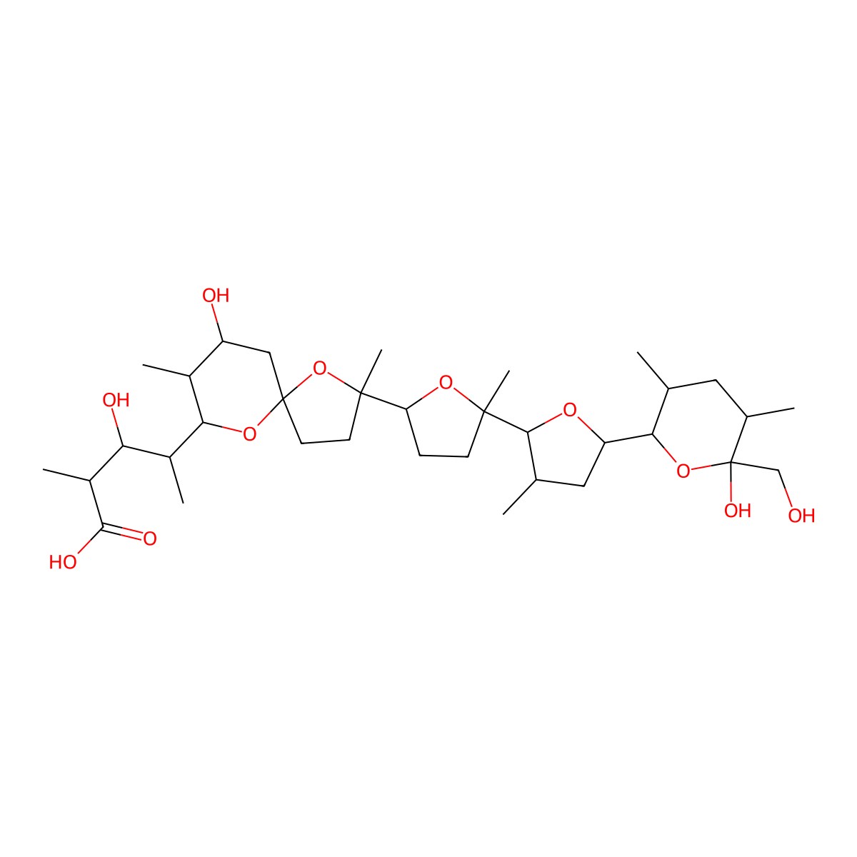 3-O-Demethylmonensin B molecular structure, CAS 109345-56-4
