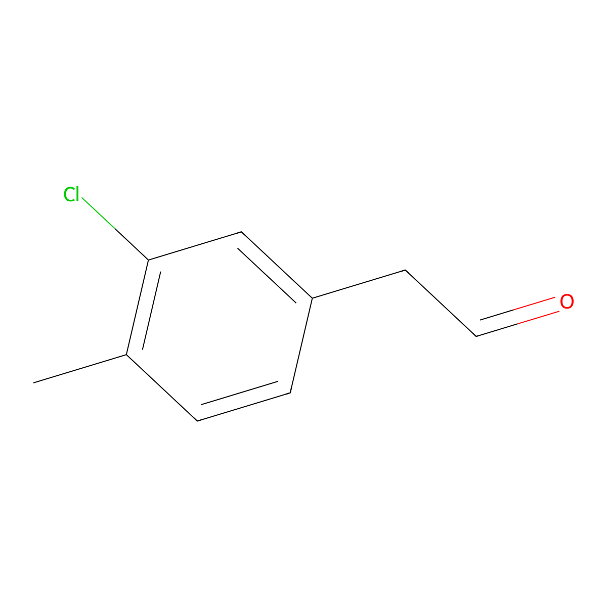 2-(3-Chloro-4-methylphenyl)acetaldehyde molecular structure, CAS 109346-81-8