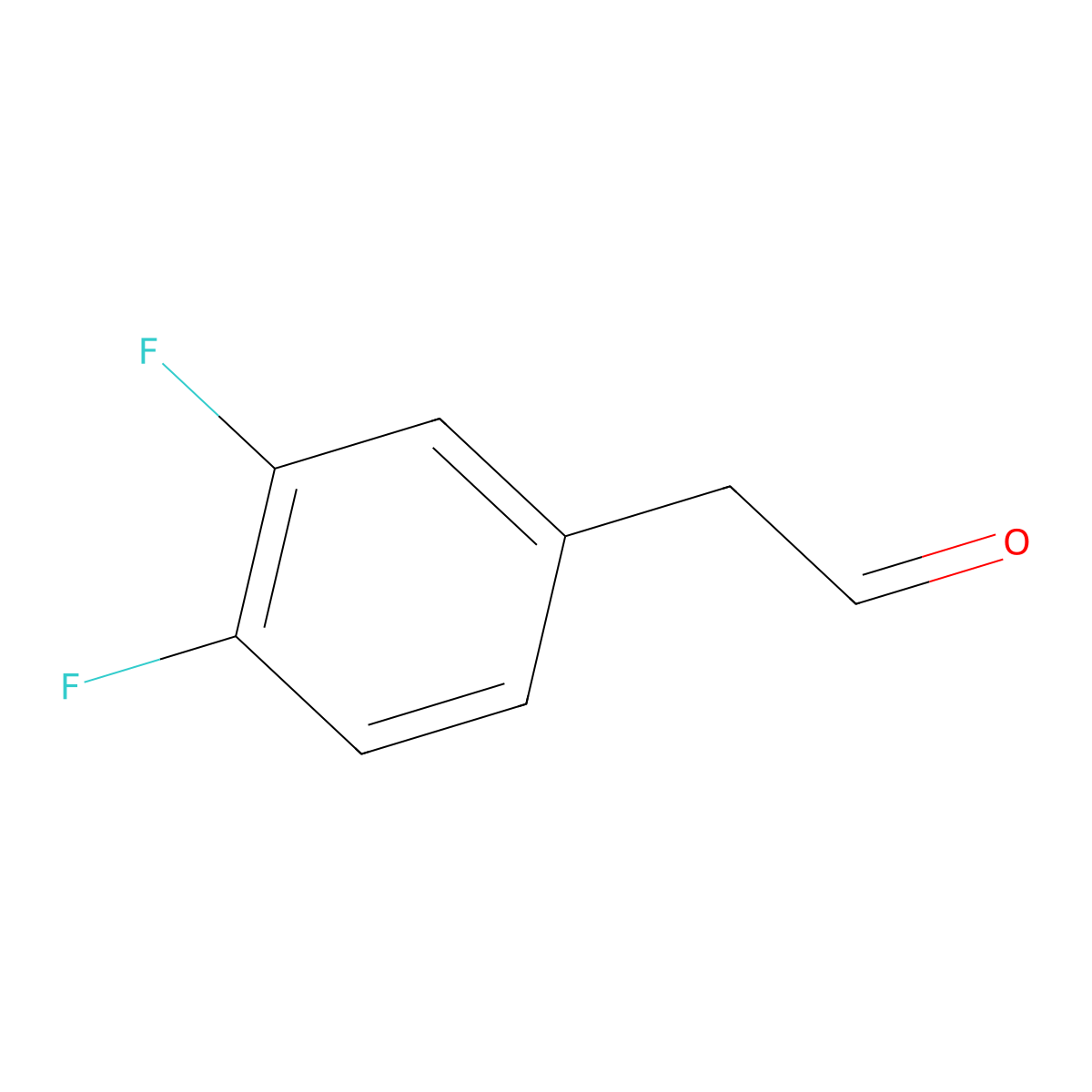 2-(3,4-Difluorophenyl)acetaldehyde molecular structure, CAS 109346-84-1