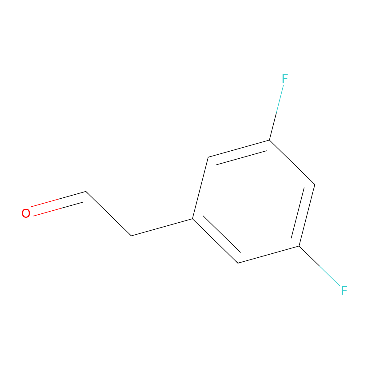 2-(3,5-Difluorophenyl)acetaldehyde molecular structure, CAS 109346-94-3