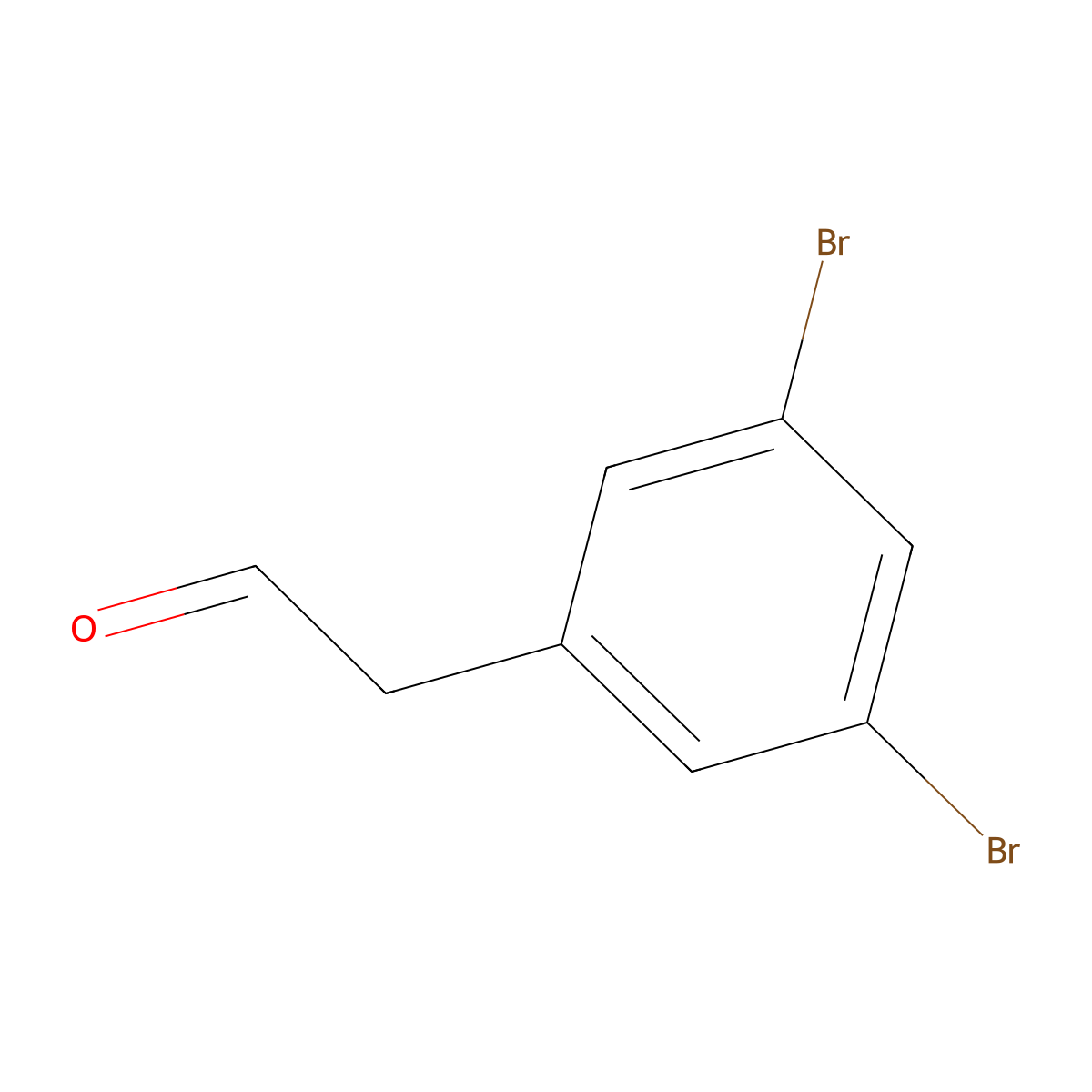 2-(3,5-Dibromophenyl)acetaldehyde molecular structure, CAS 109346-96-5