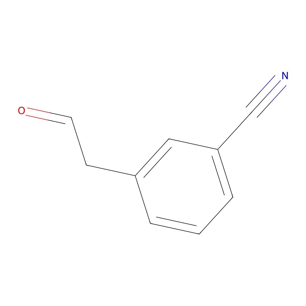 3-(2-Oxoethyl)benzonitrile molecular structure, CAS 109346-98-7