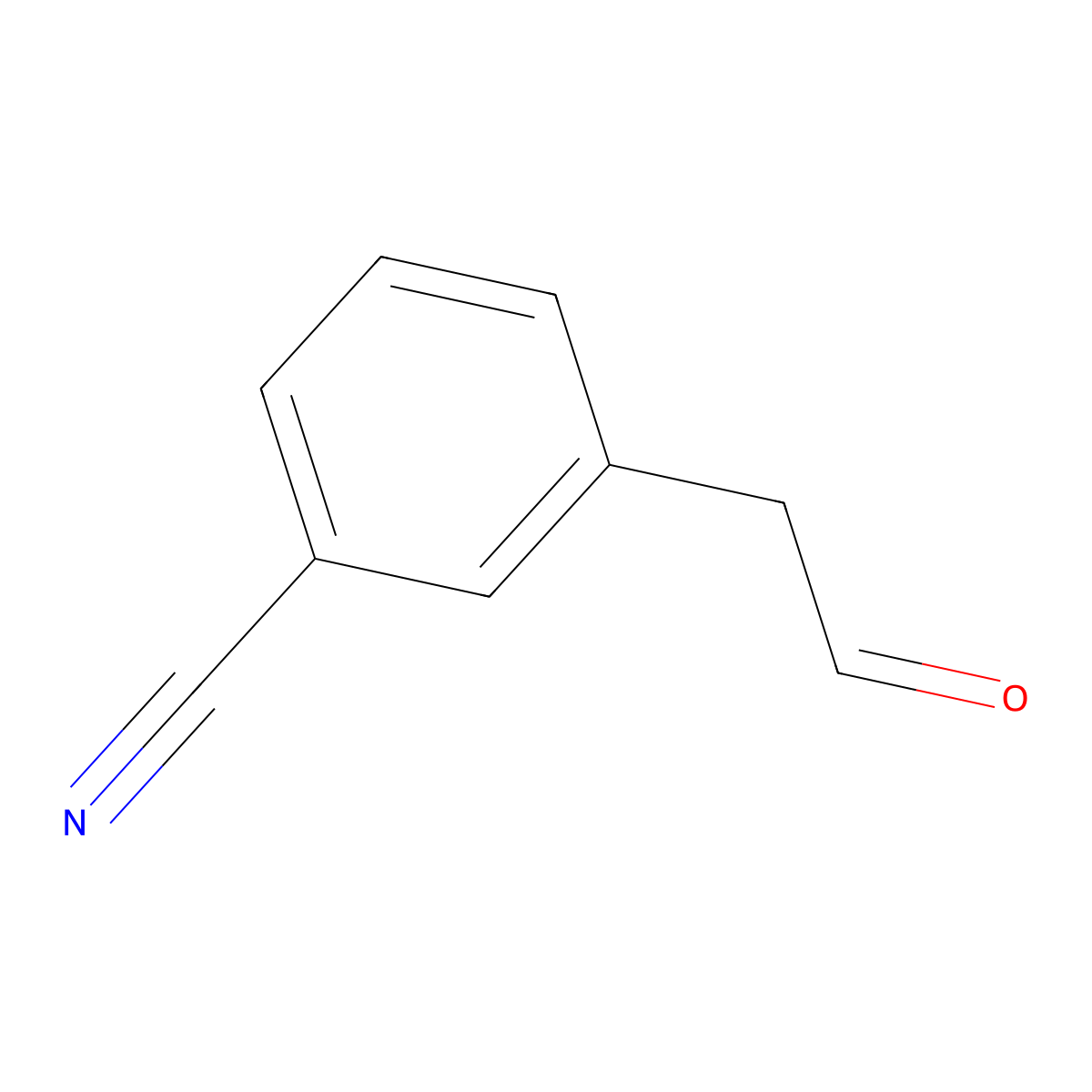 3-(2-Oxoethyl)benzonitrile molecular structure, CAS 109346-98-7