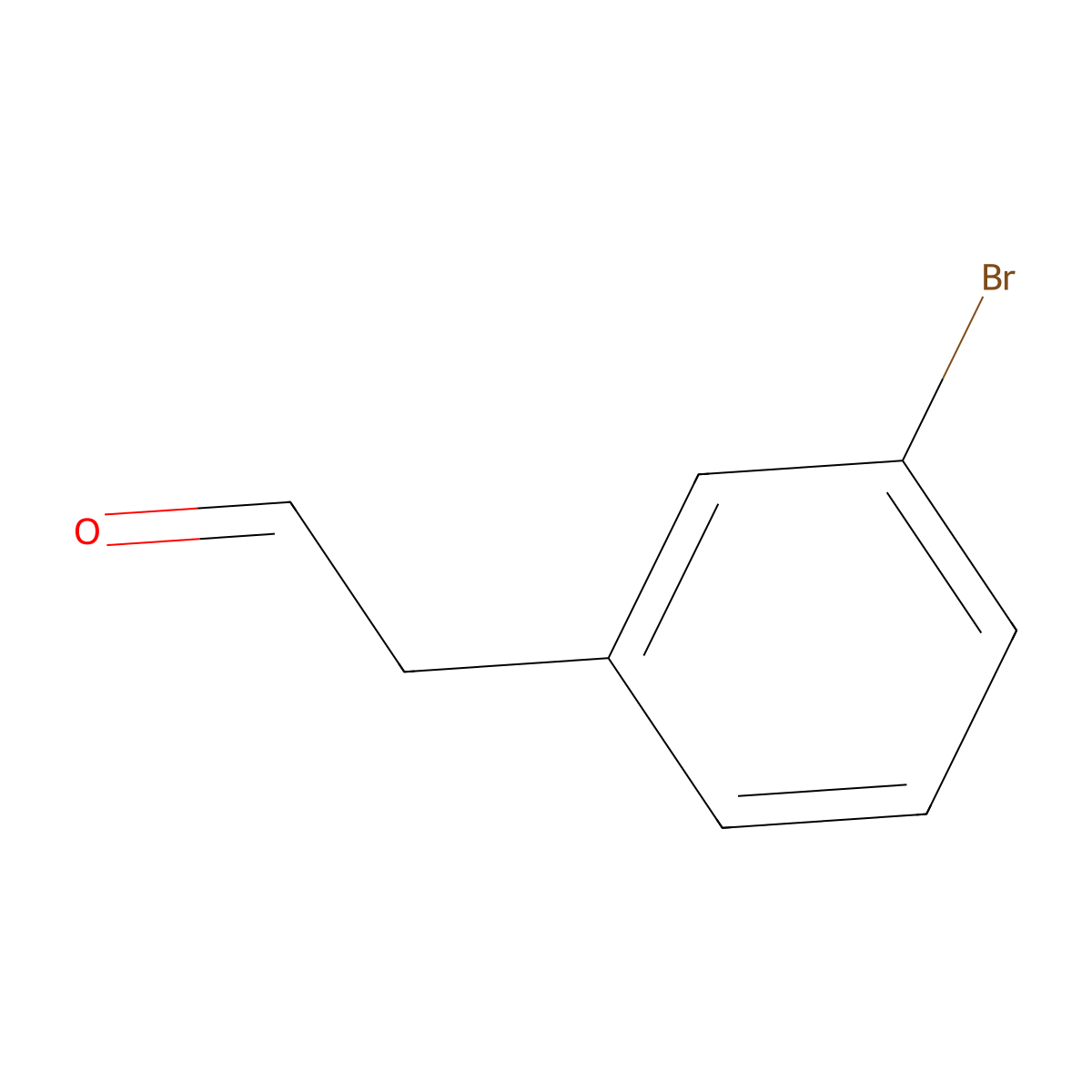 (3-Bromophenyl)acetaldehyde molecular structure, CAS 109347-40-2