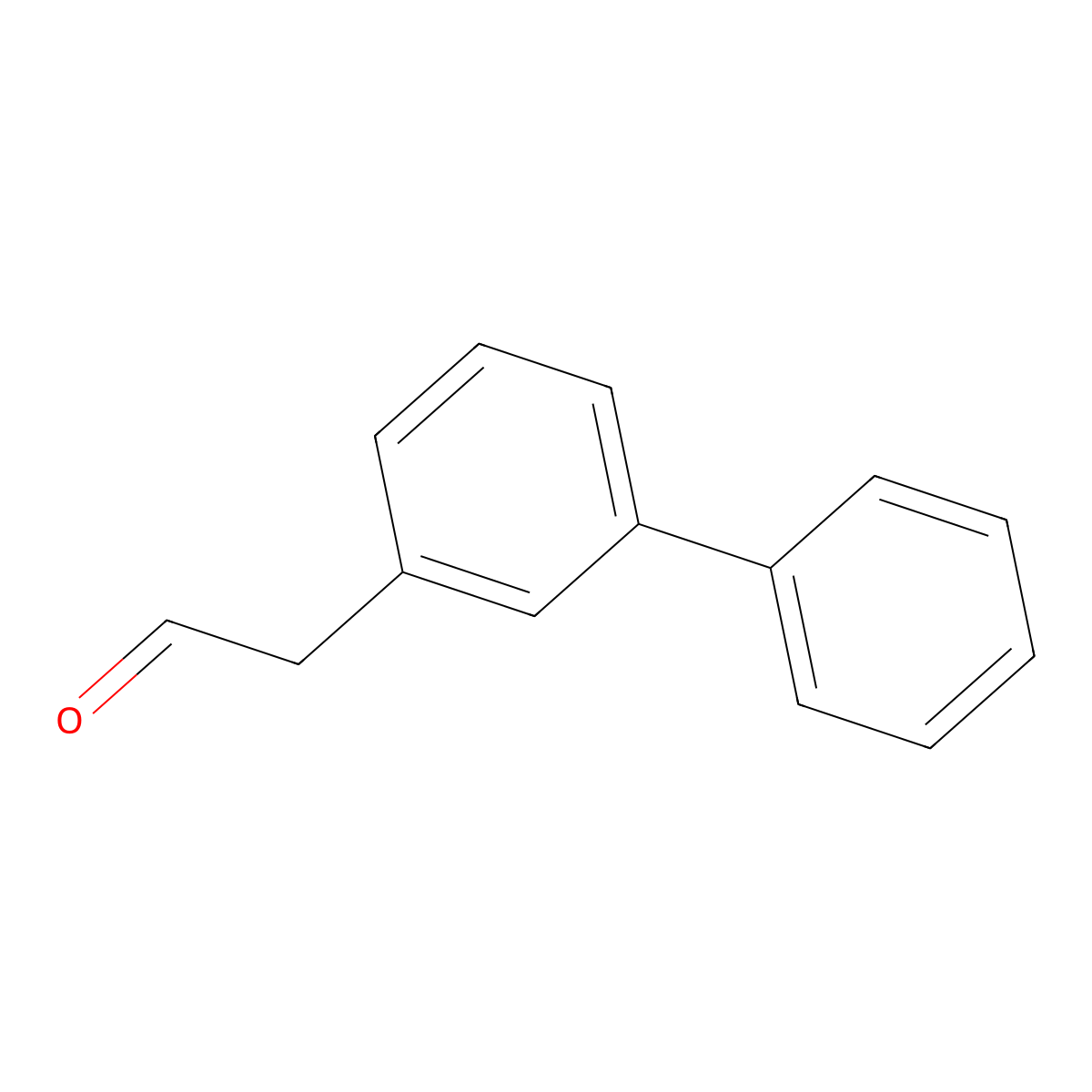 2-(3-Phenylphenyl)acetaldehyde molecular structure, CAS 109347-46-8