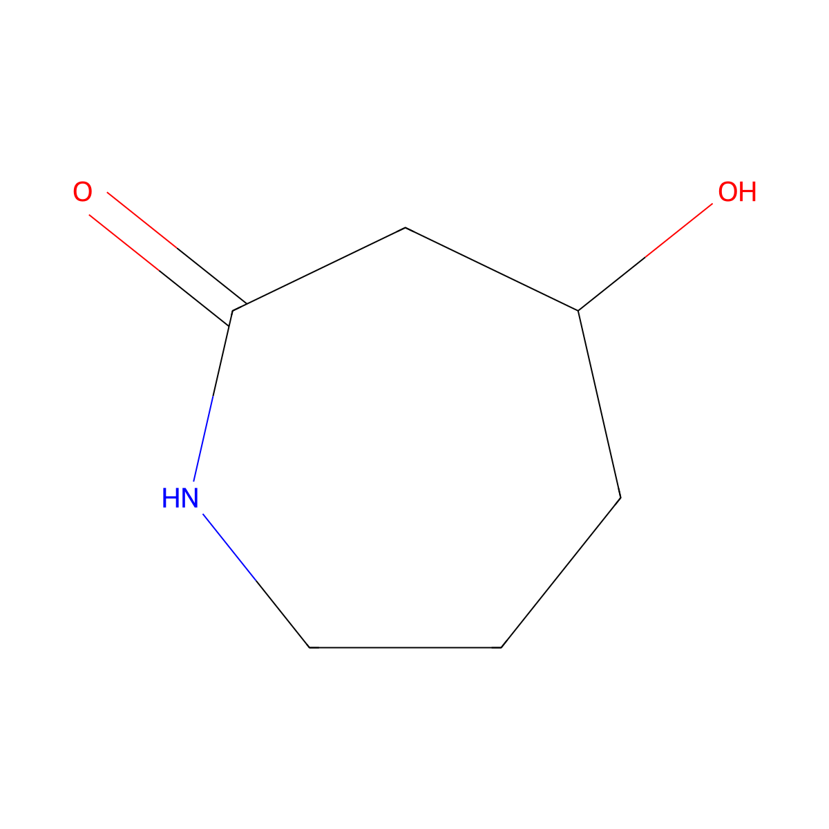 4-Hydroxyazepan-2-one molecular structure, CAS 109351-16-8