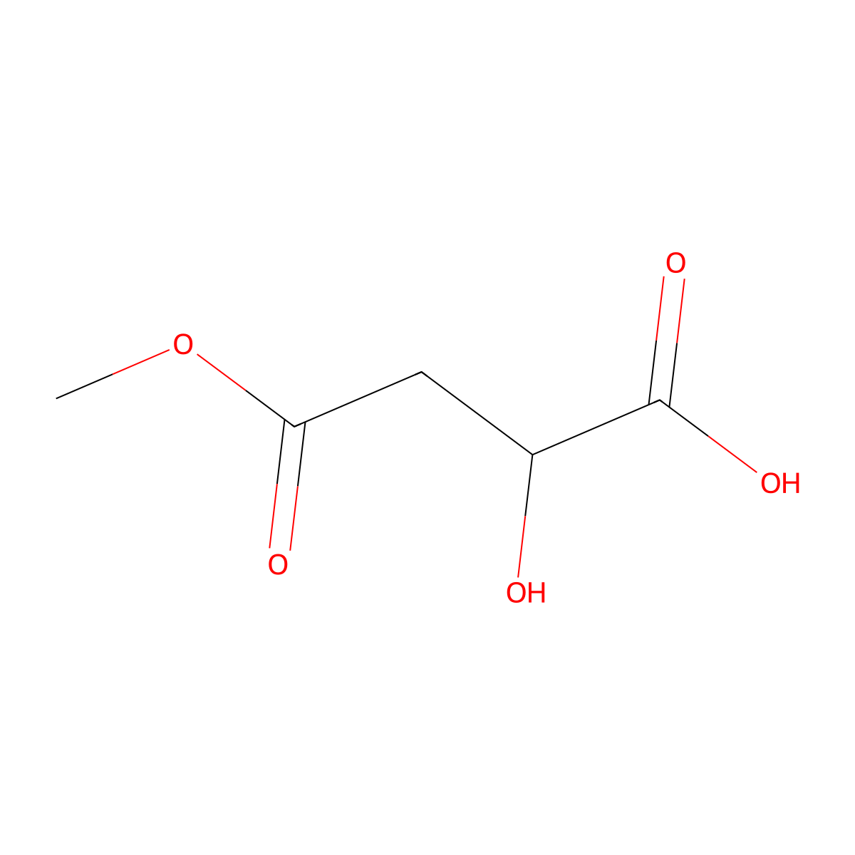 (R)-2-Hydroxy-4-methoxy-4-oxobutanoic acid molecular structure, CAS 109361-88-8