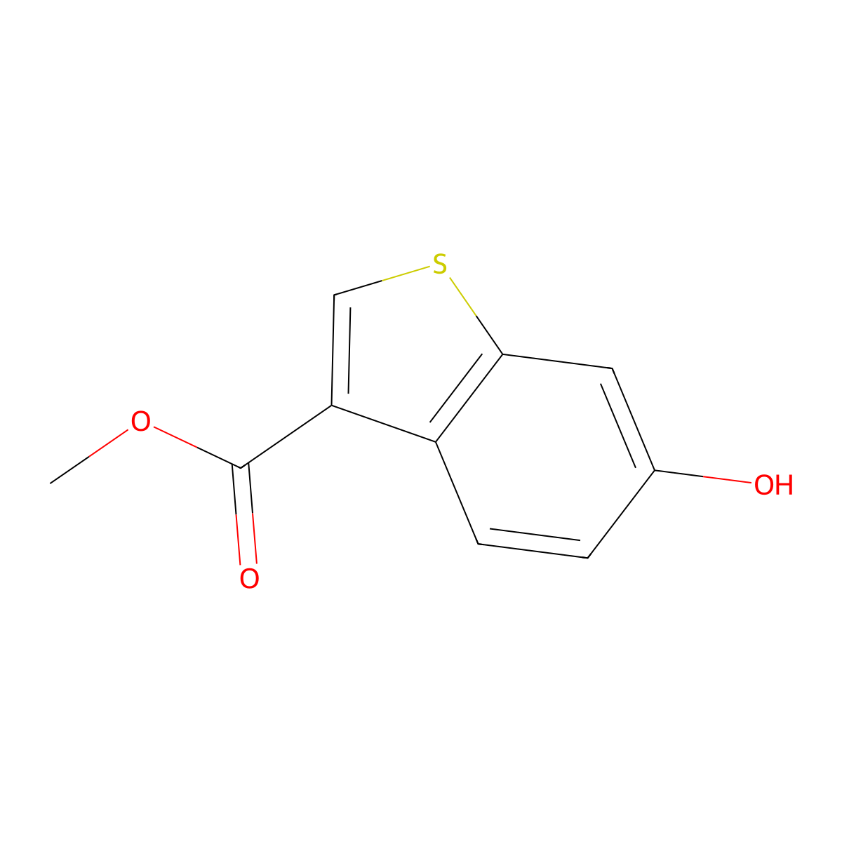 Methyl 6-hydroxybenzo[B]thiophene-3-carboxylate molecular structure, CAS 1093631-84-5