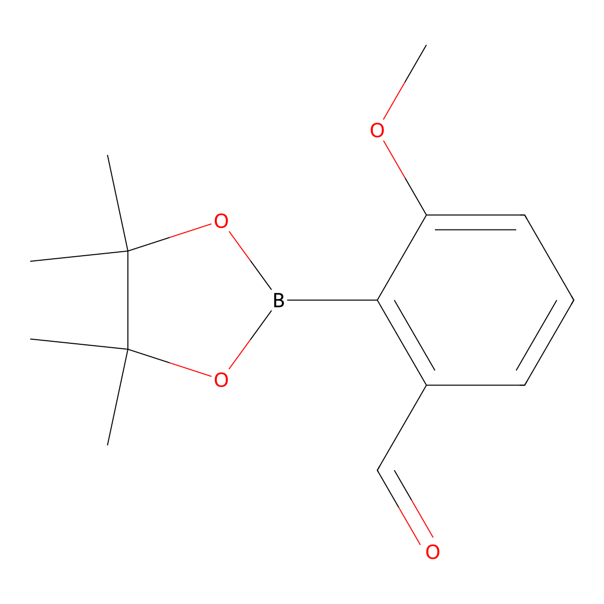 3-Methoxy-2-(4,4,5,5-tetramethyl-1,3,2-dioxaborolan-2-yl)benzaldehyde molecular structure, CAS 1093644-50-8