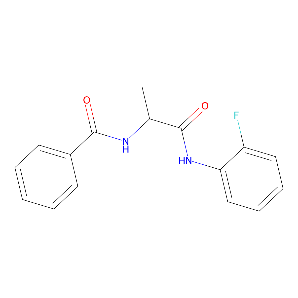 N-{1-[(2-fluorophenyl)amino]-1-oxopropan-2-yl}benzamide molecular structure, CAS 1093644-58-6