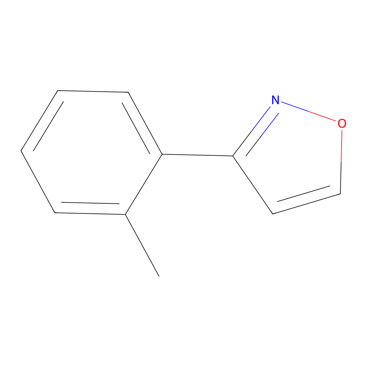 3-(o-Tolyl)isoxazole molecular structure, CAS 1093649-60-5