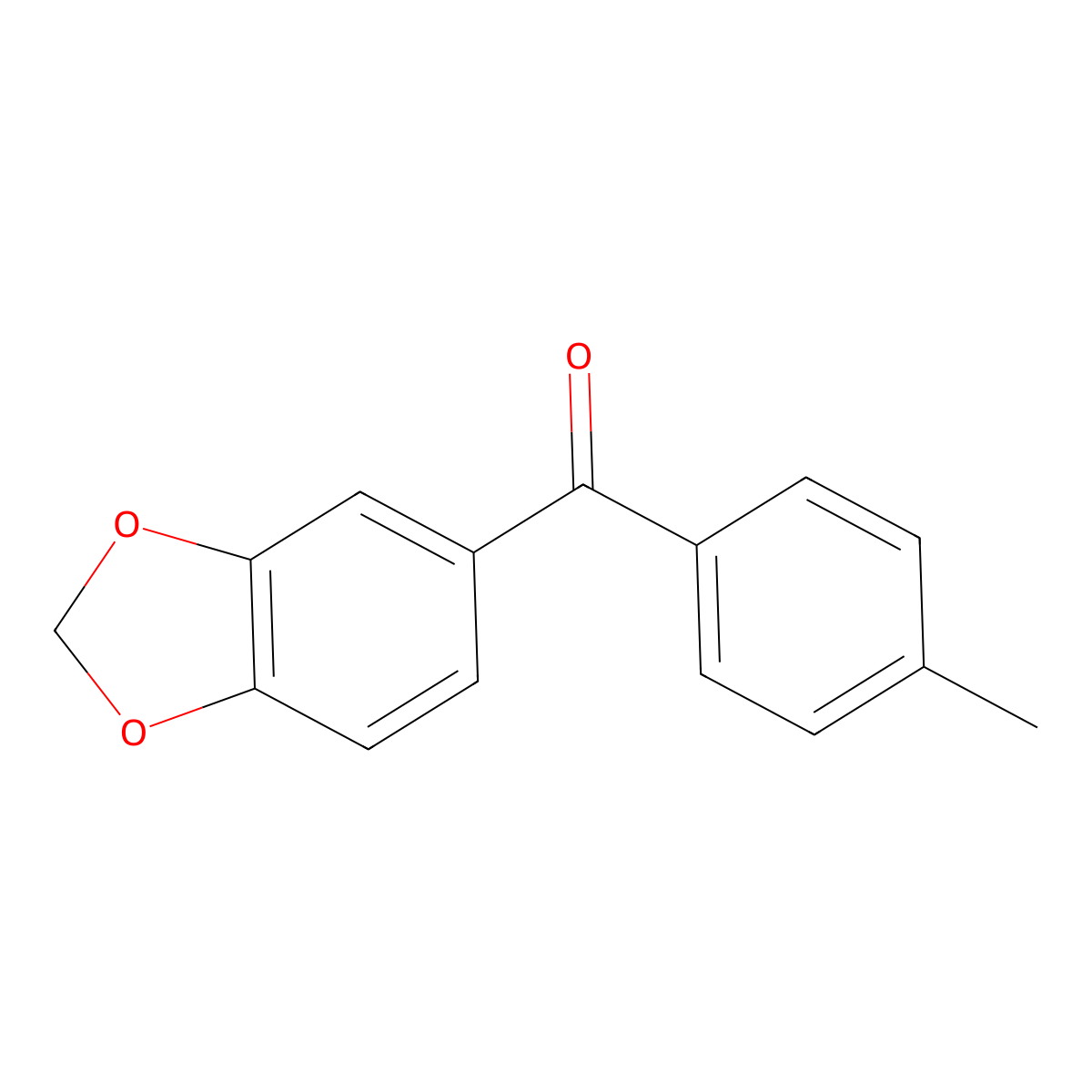 1,3-Benzodioxol-5-yl(4-methylphenyl)methanone molecular structure, CAS 109365-37-9