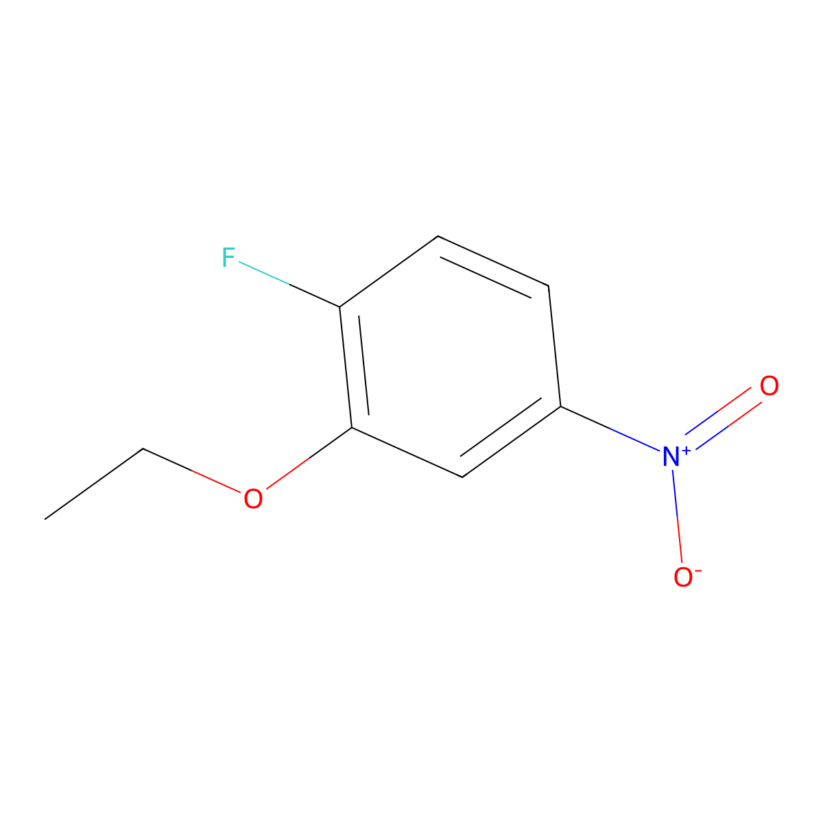 2-Ethoxy-1-fluoro-4-nitrobenzene molecular structure, CAS 1093656-34-8