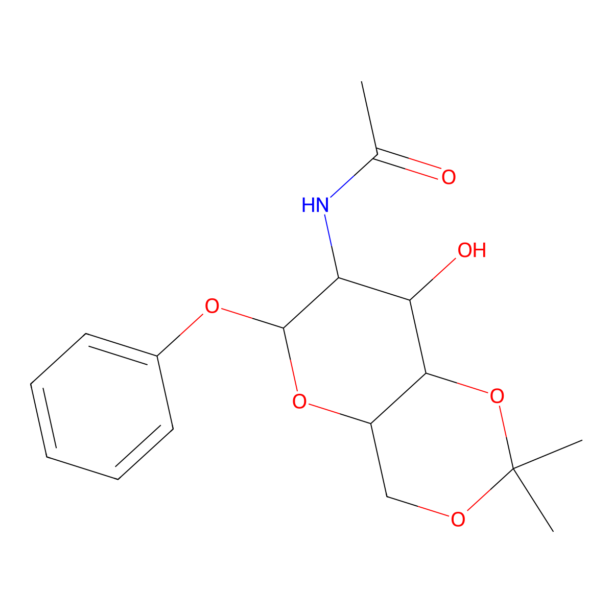 N-((4aR,6S,7R,8R,8aS)-8-hydroxy-2,2-dimethyl-6-phenoxyhexahydropyrano[3,2-d][1,3]dioxin-7-yl)acetamide molecular structure, CAS 1093683-95-4