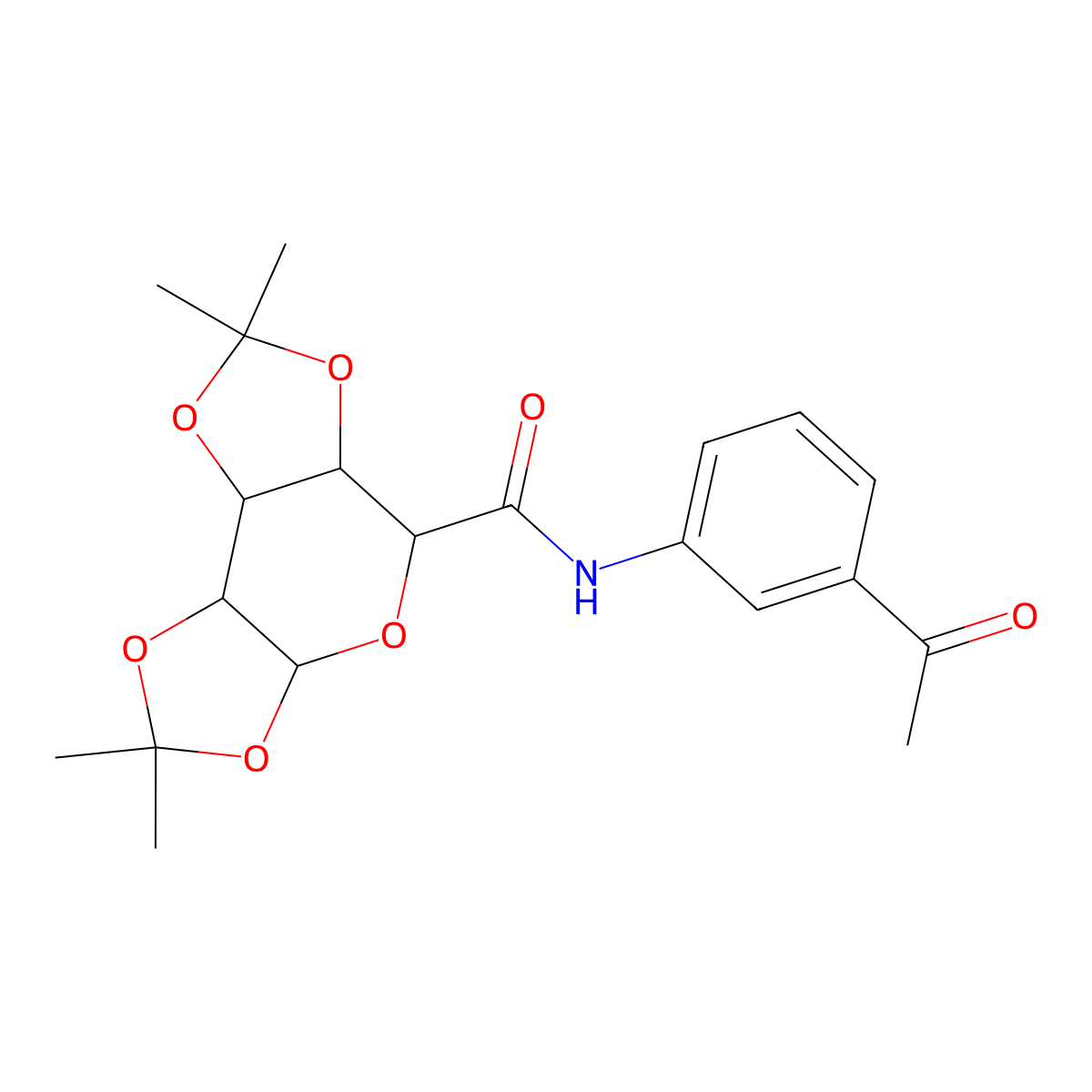 N-(3-acetylphenyl)-4,4,11,11-tetramethyl-3,5,7,10,12-pentaoxatricyclo[7.3.0.0^{2,6}]dodecane-8-carboxamide molecular structure, CAS 1093684-00-4