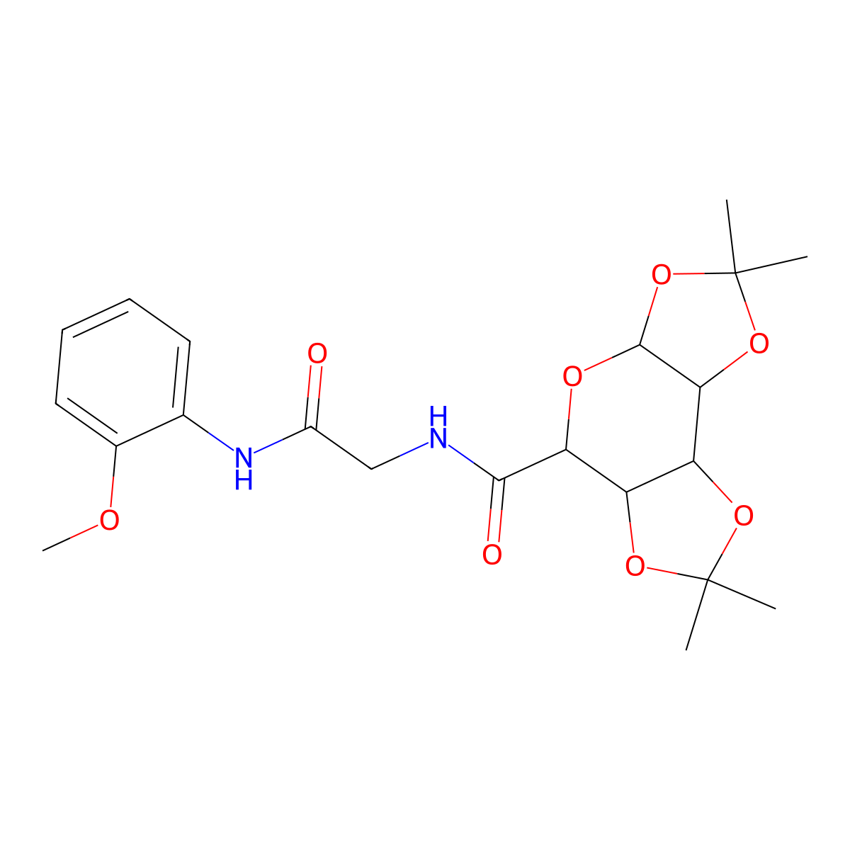 N-(2-methoxyphenyl)-2-({4,4,11,11-tetramethyl-3,5,7,10,12-pentaoxatricyclo[7.3.0.0^{2,6}]dodecan-8-yl}formamido)acetamide molecular structure, CAS 1093684-05-9