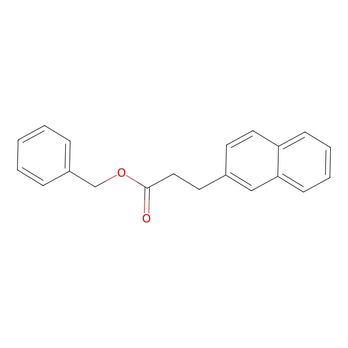 Benzyl 3-(naphthalen-2-yl)propanoate molecular structure, CAS 1093739-87-7