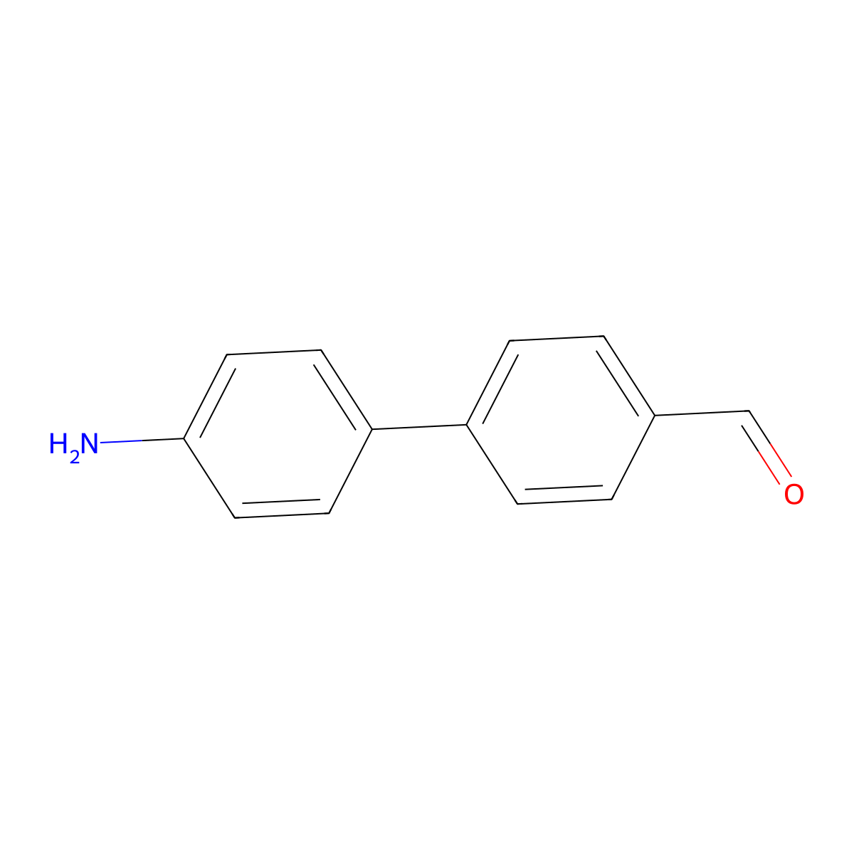 4-(4-Aminophenyl)benzaldehyde molecular structure, CAS 1093758-73-6