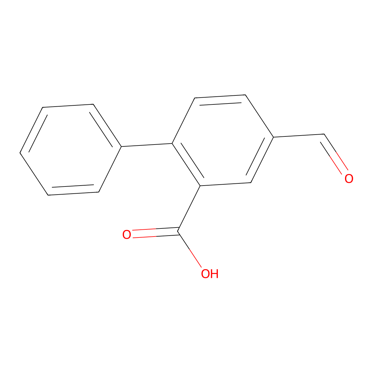 4-Formyl-[1,1'-Biphenyl]-2-carboxylic acid molecular structure, CAS 1093758-80-5