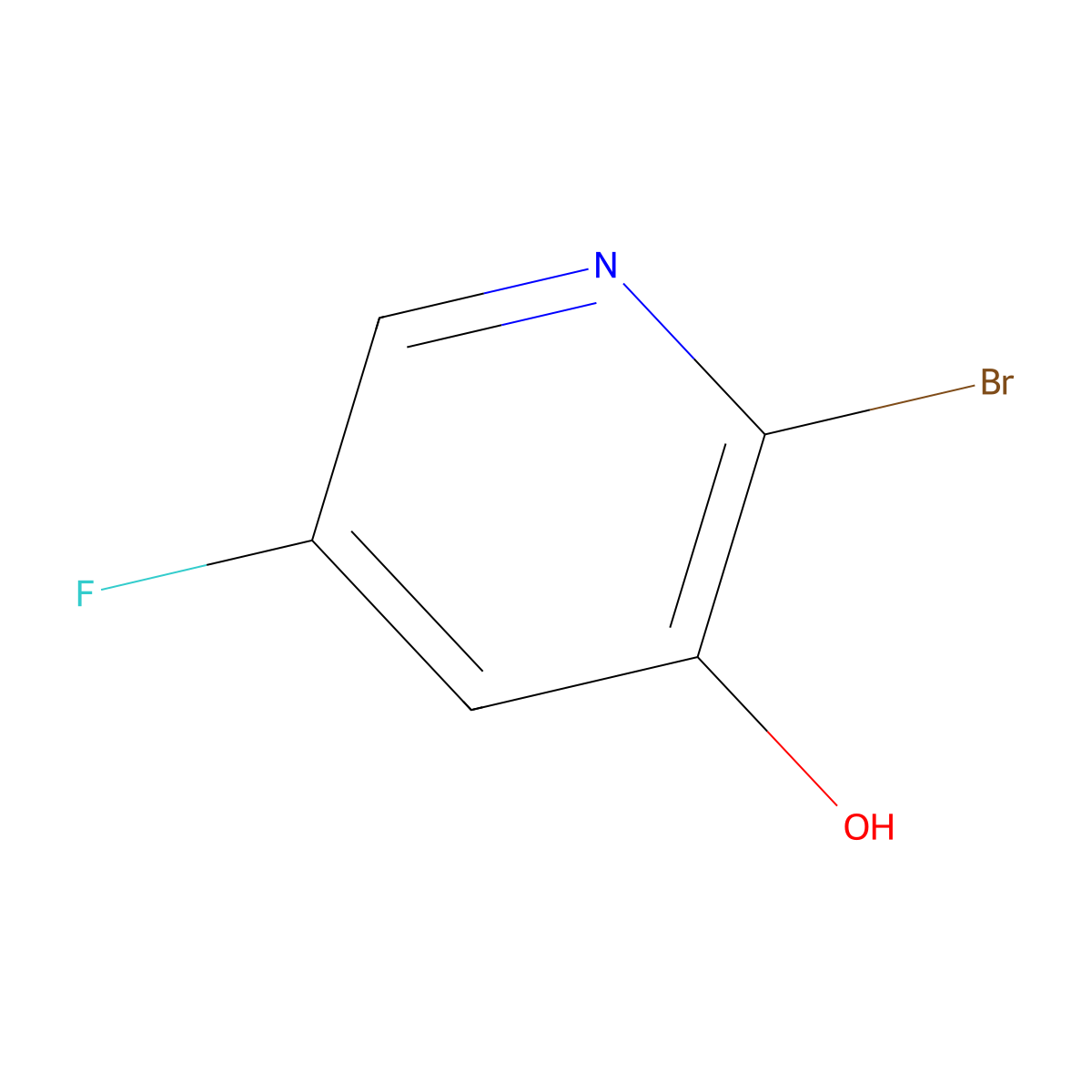 2-Bromo-5-fluoropyridin-3-ol molecular structure, CAS 1093758-87-2