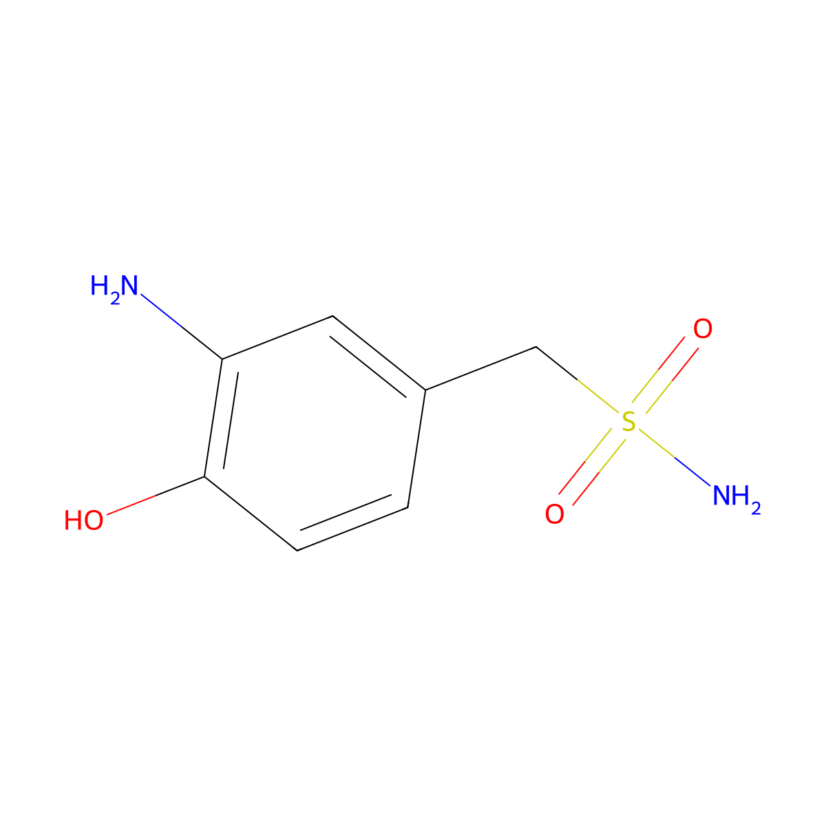 (3-Amino-4-hydroxyphenyl)methanesulfonamide molecular structure, CAS 1093758-98-5