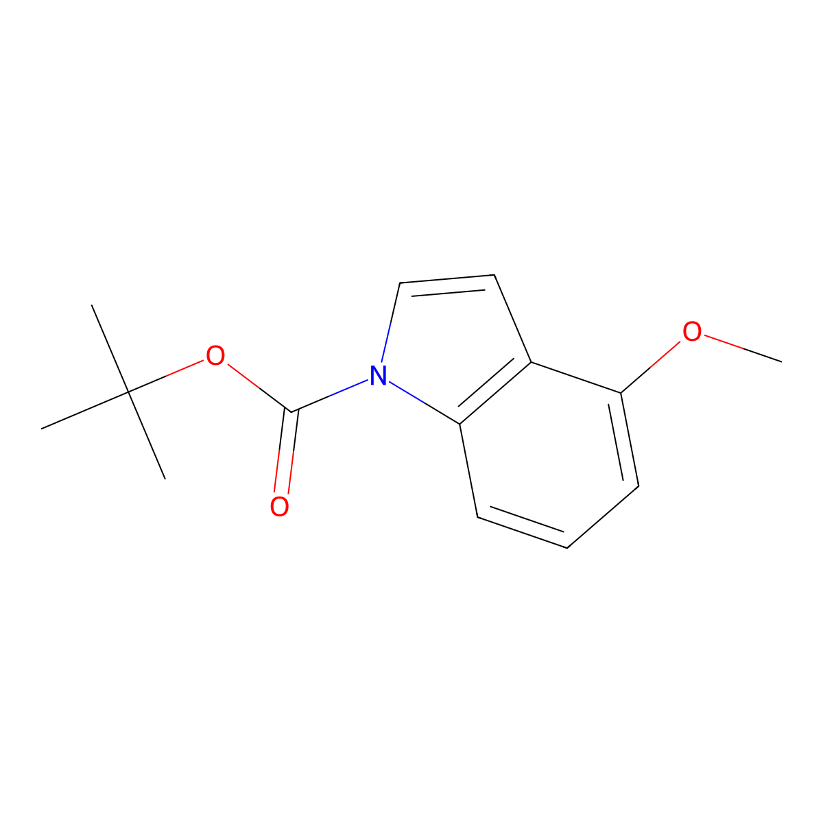 tert-Butyl 4-methoxy-1H-indole-1-carboxylate molecular structure, CAS 1093759-59-1