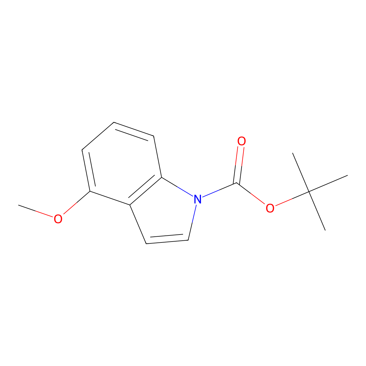 tert-Butyl 4-methoxy-1H-indole-1-carboxylate molecular structure, CAS 1093759-59-1